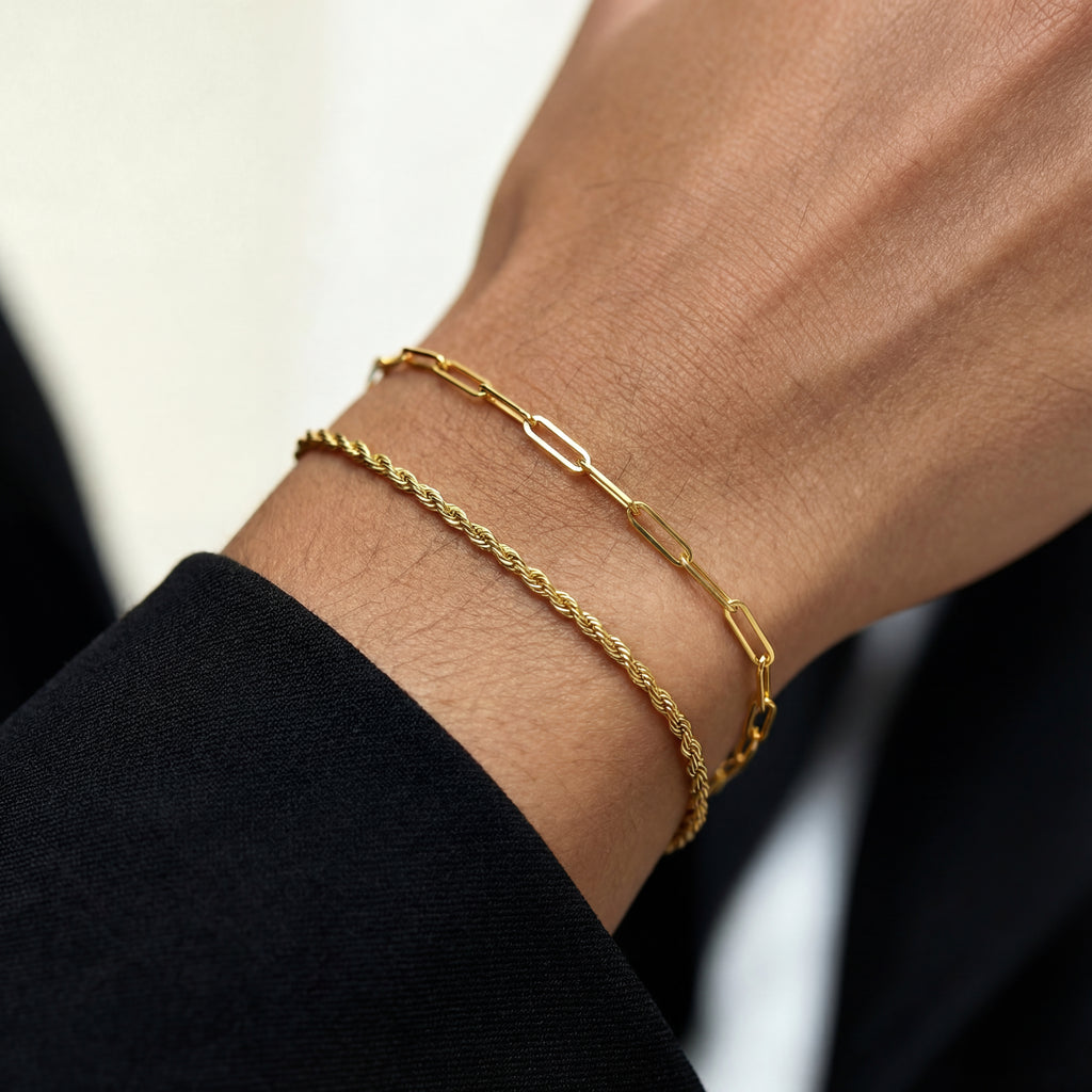 Nexo | Pulsera de eslabones minimalista para hombre