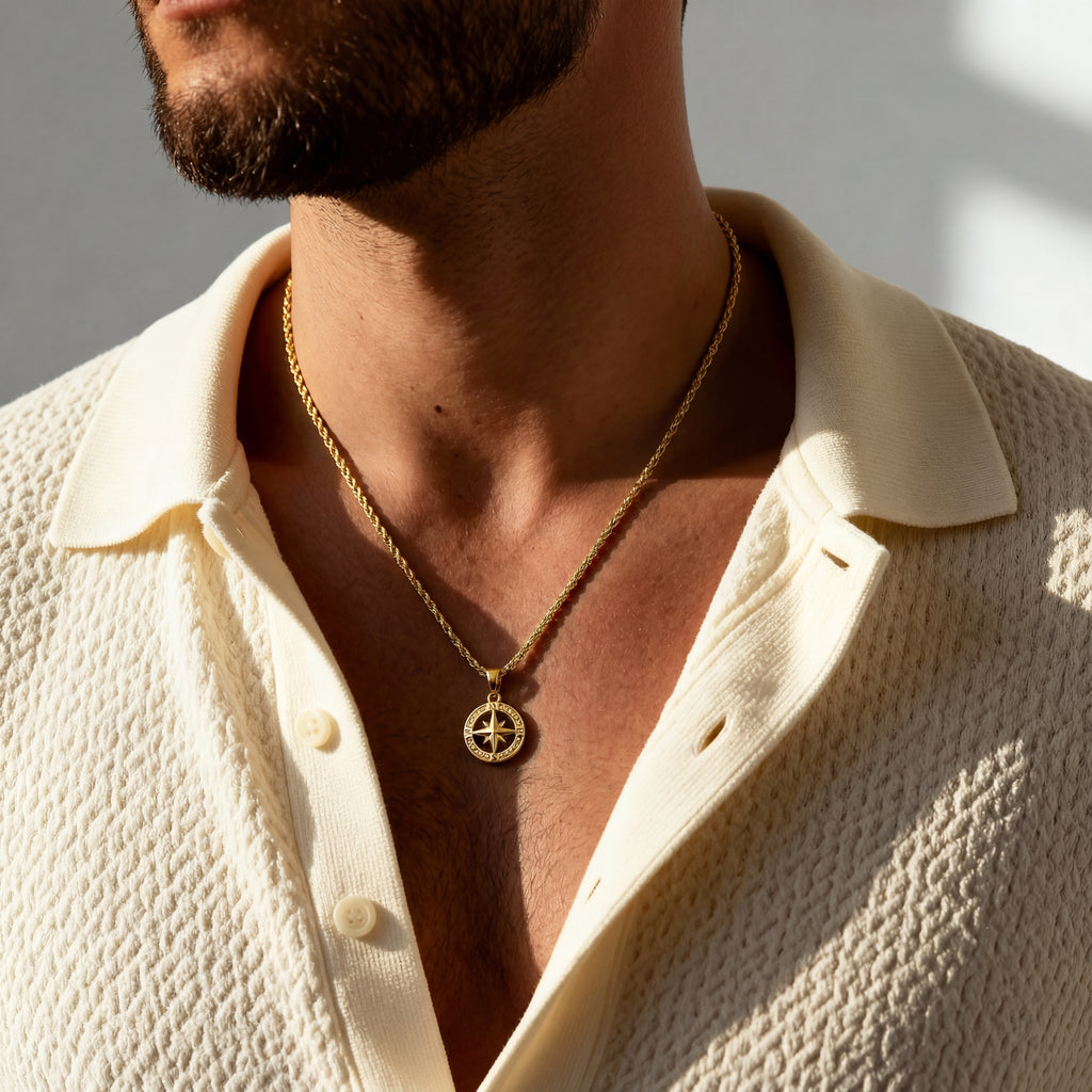 Estrella del Viajero | Colgante brújula