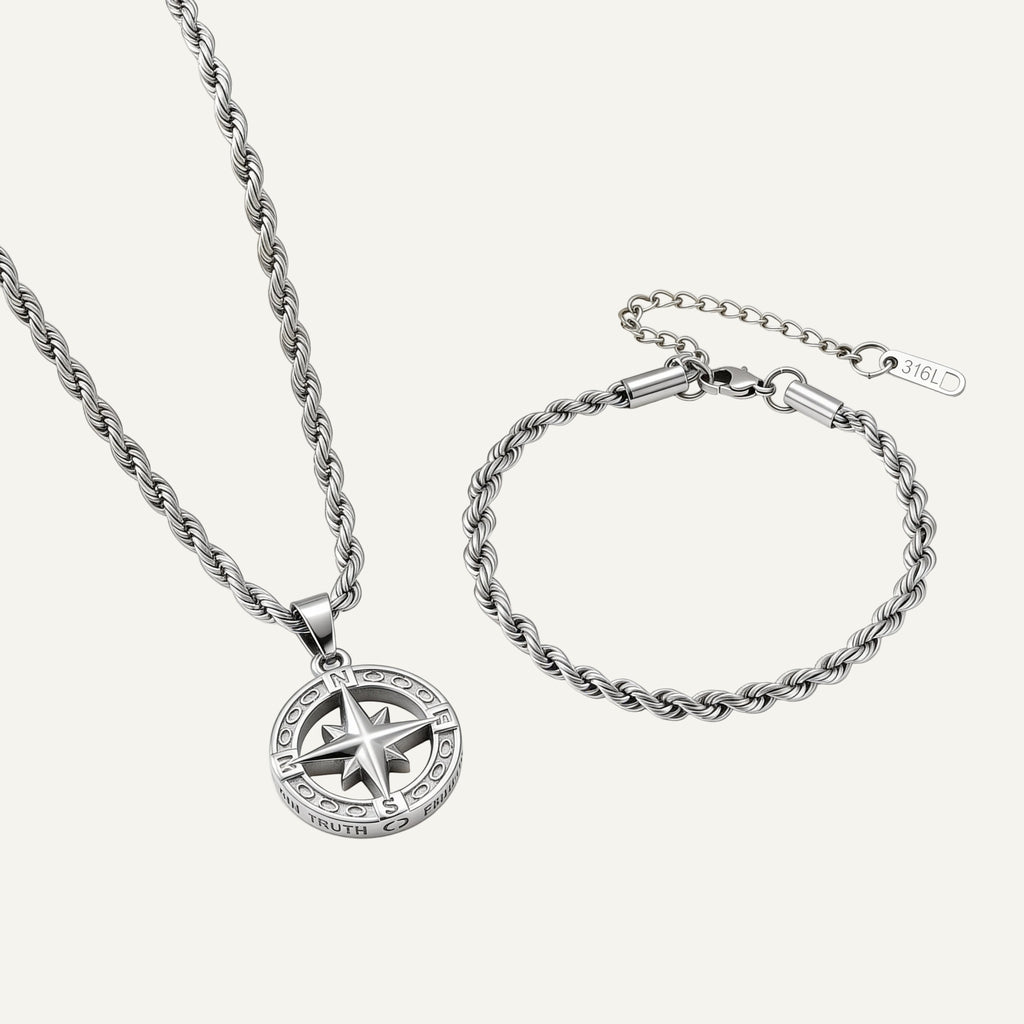 Set Norte | Estrella del Viajero & Cadena Raíz · Joyas con propósito