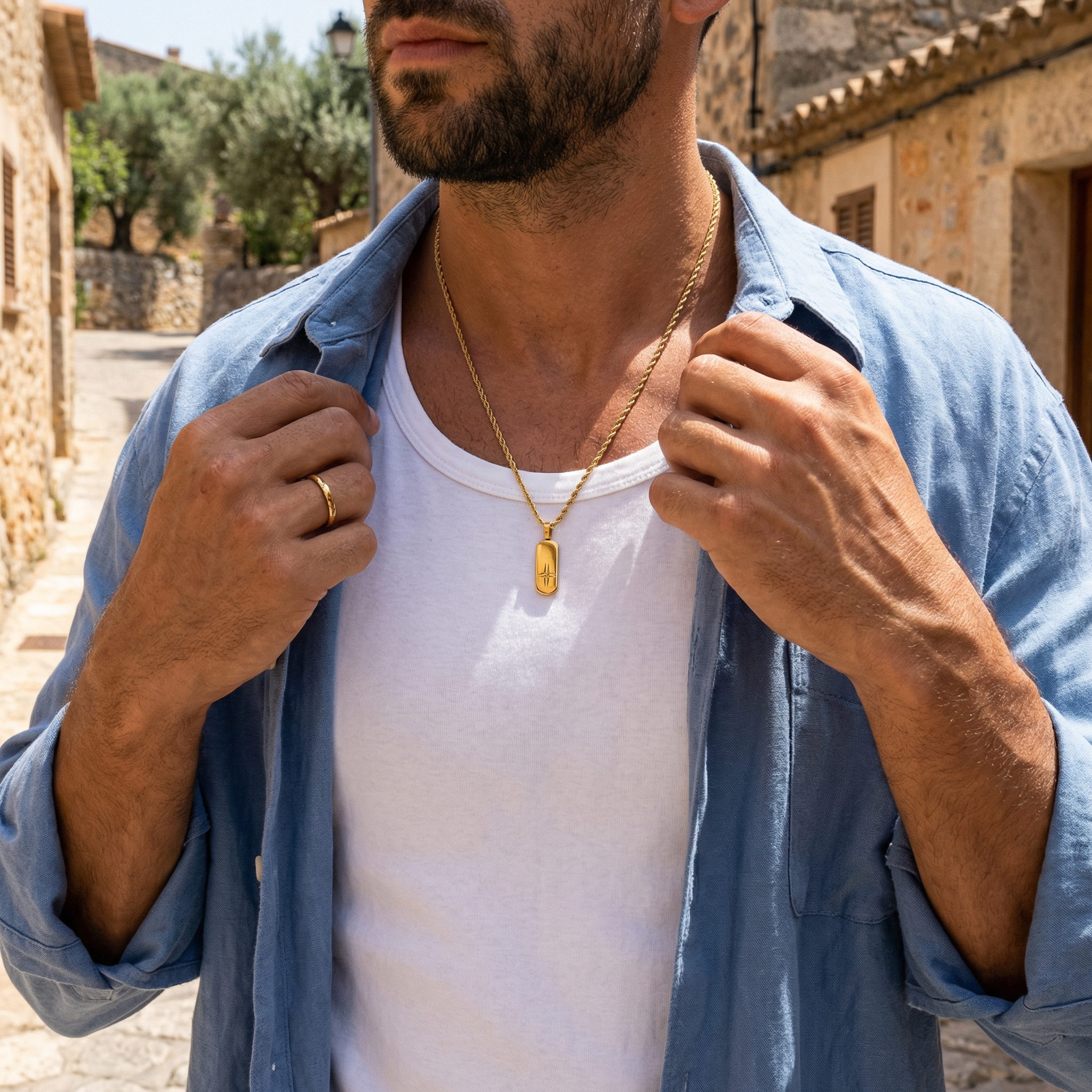 El Origen | Colgante espiritual minimalista para hombre