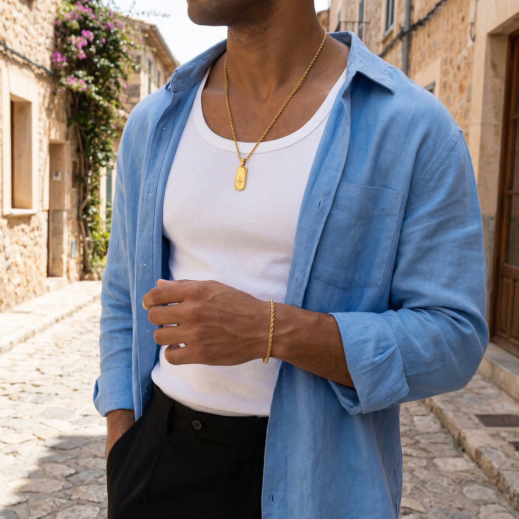 Set Origen | Colgante Origen & Cadena Raíz · Joyería masculina con significado