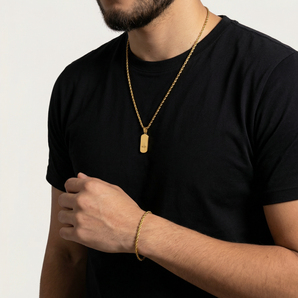 Set Origen | Colgante Origen & Cadena Raíz · Joyería masculina con significado