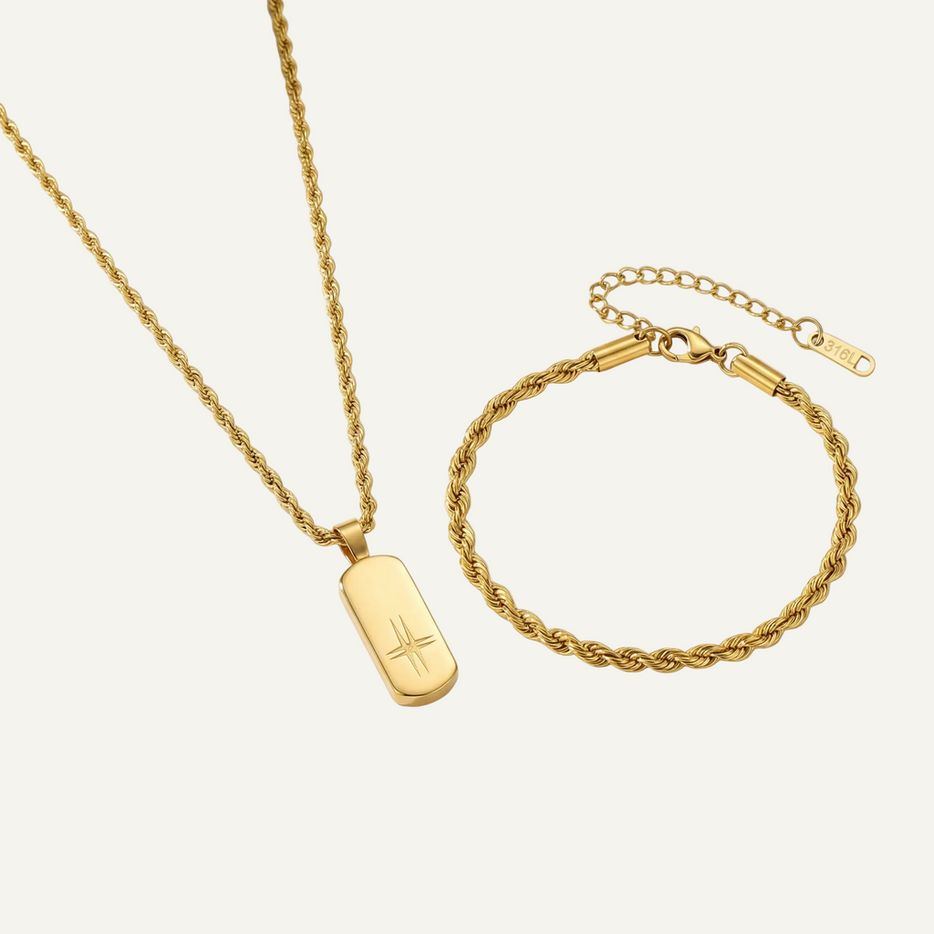 Set Origen | Colgante Origen & Cadena Raíz · Joyería masculina con significado