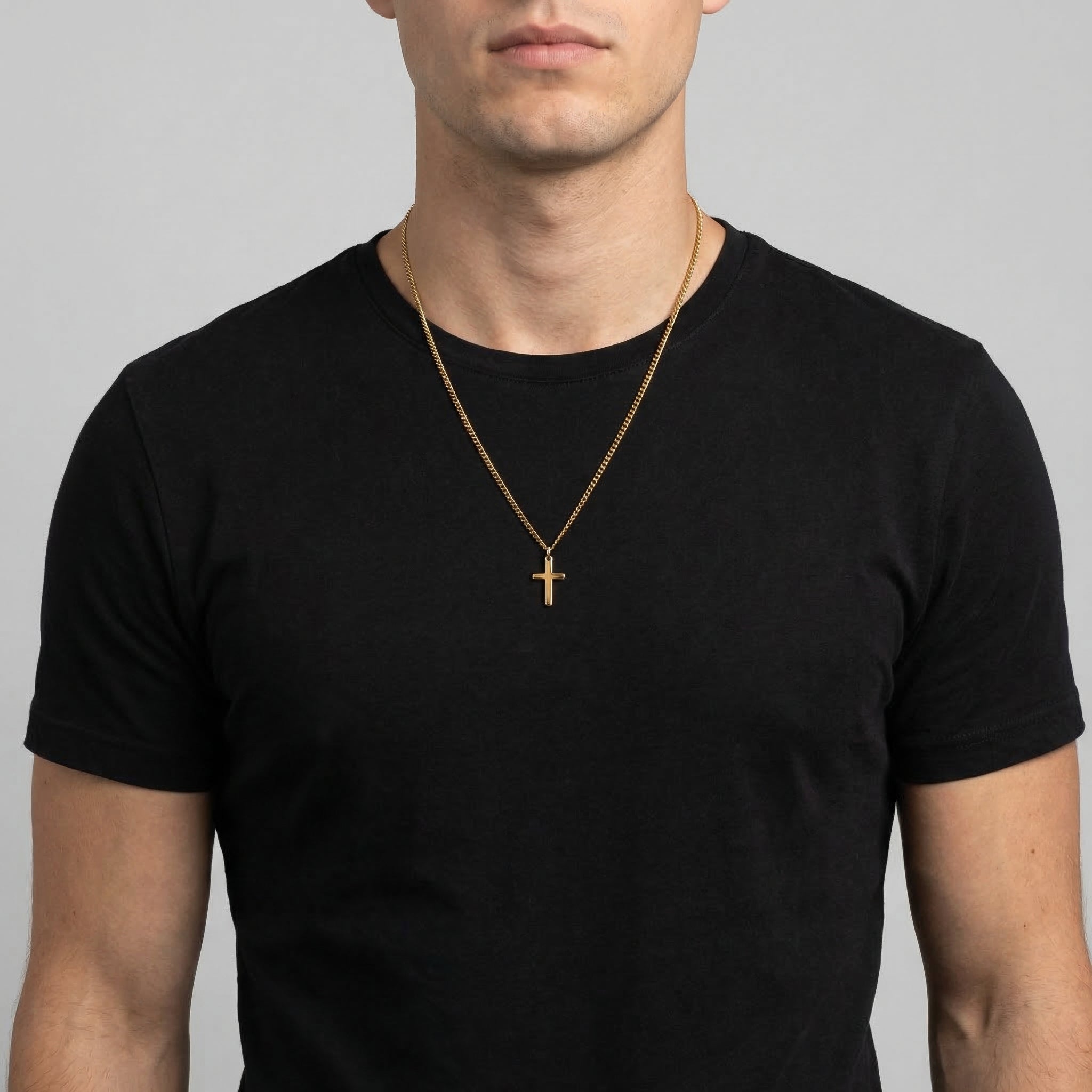 Crux Divinum — Colgante Cruz Cristiana para Hombre