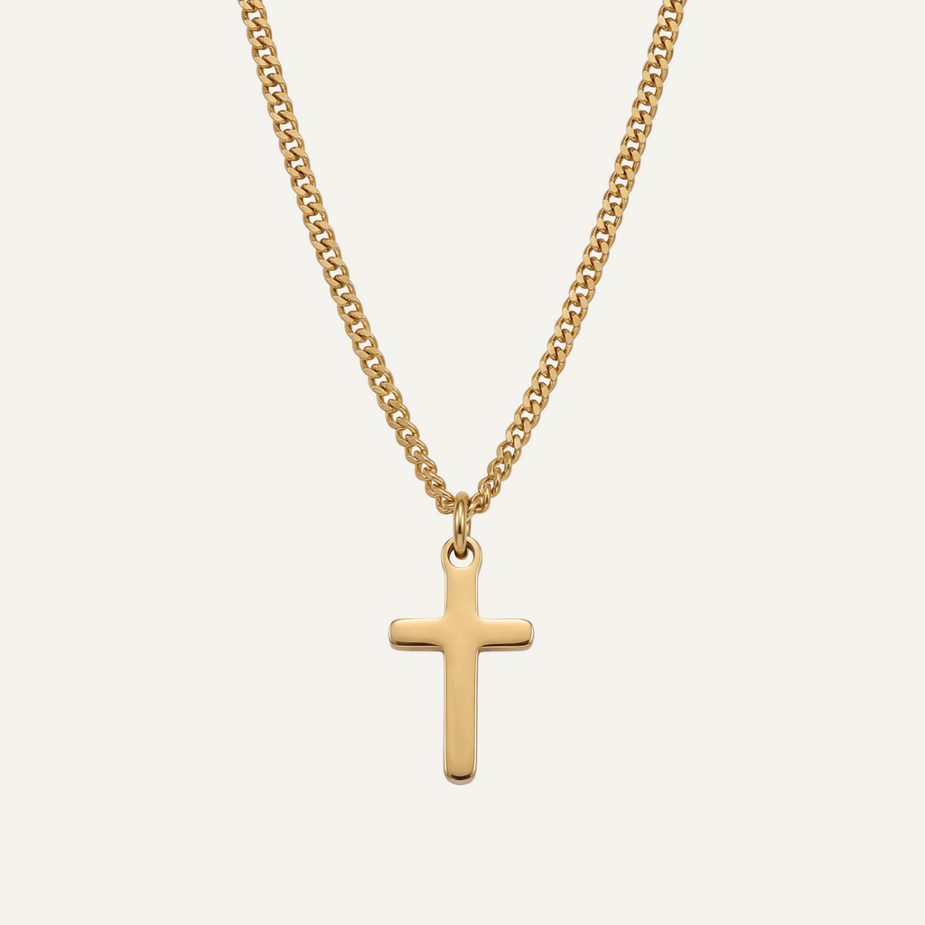 Crux Divinum — Colgante Cruz Cristiana para Hombre