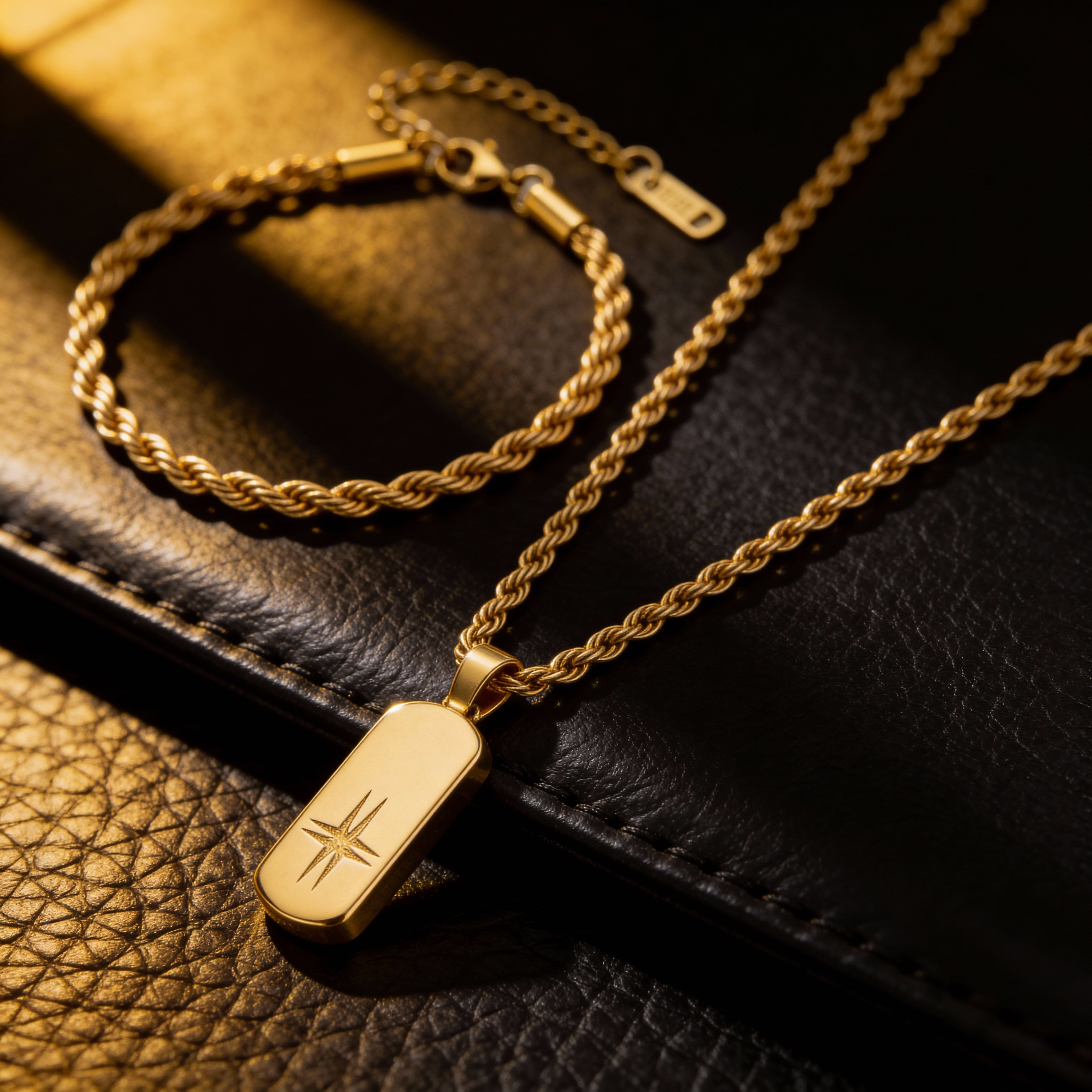 Set Origen | Colgante Origen & Cadena Raíz · Joyería masculina con significado