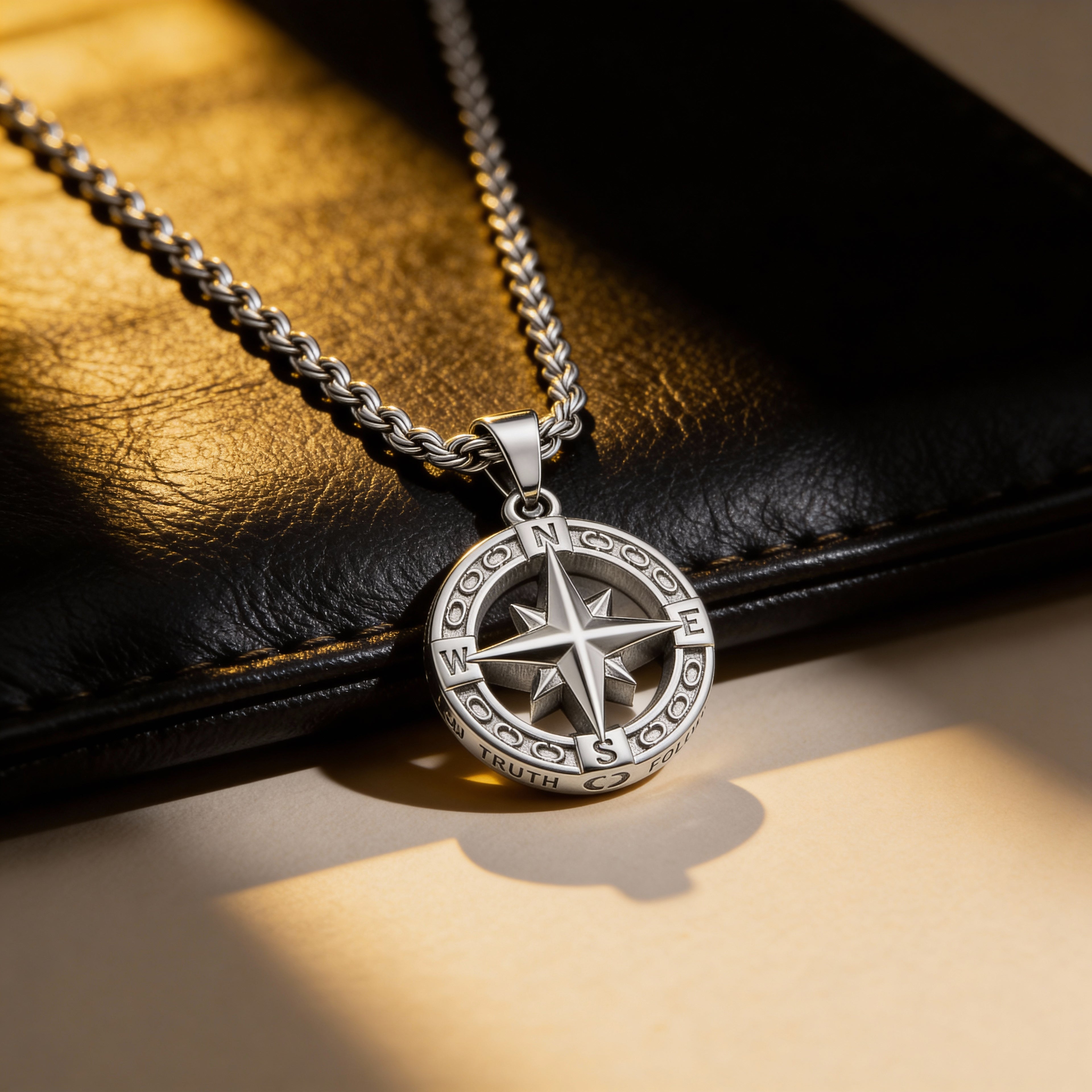 Estrella del Viajero | Colgante brújula