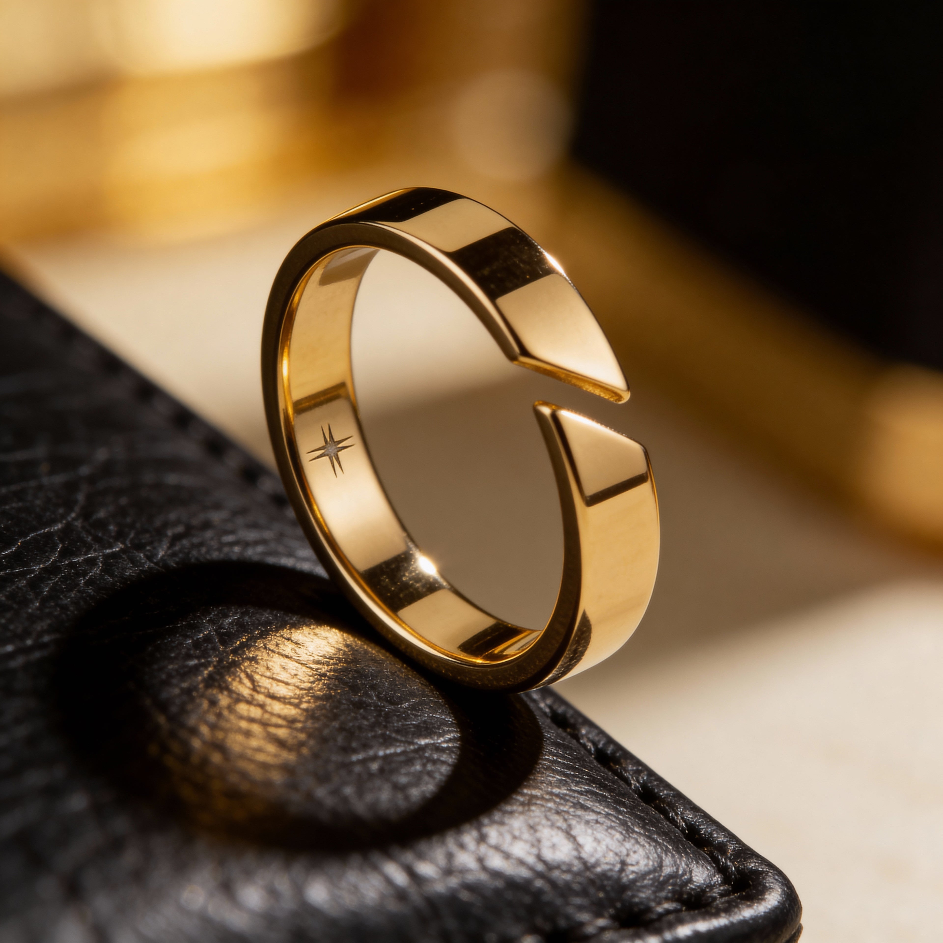 Aura | Anillo circular minimalista para hombre