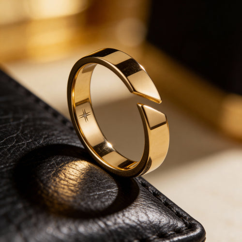 Aura | Anillo circular minimalista para hombre