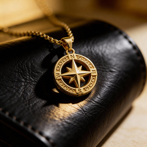 Estrella del Viajero | Colgante brújula