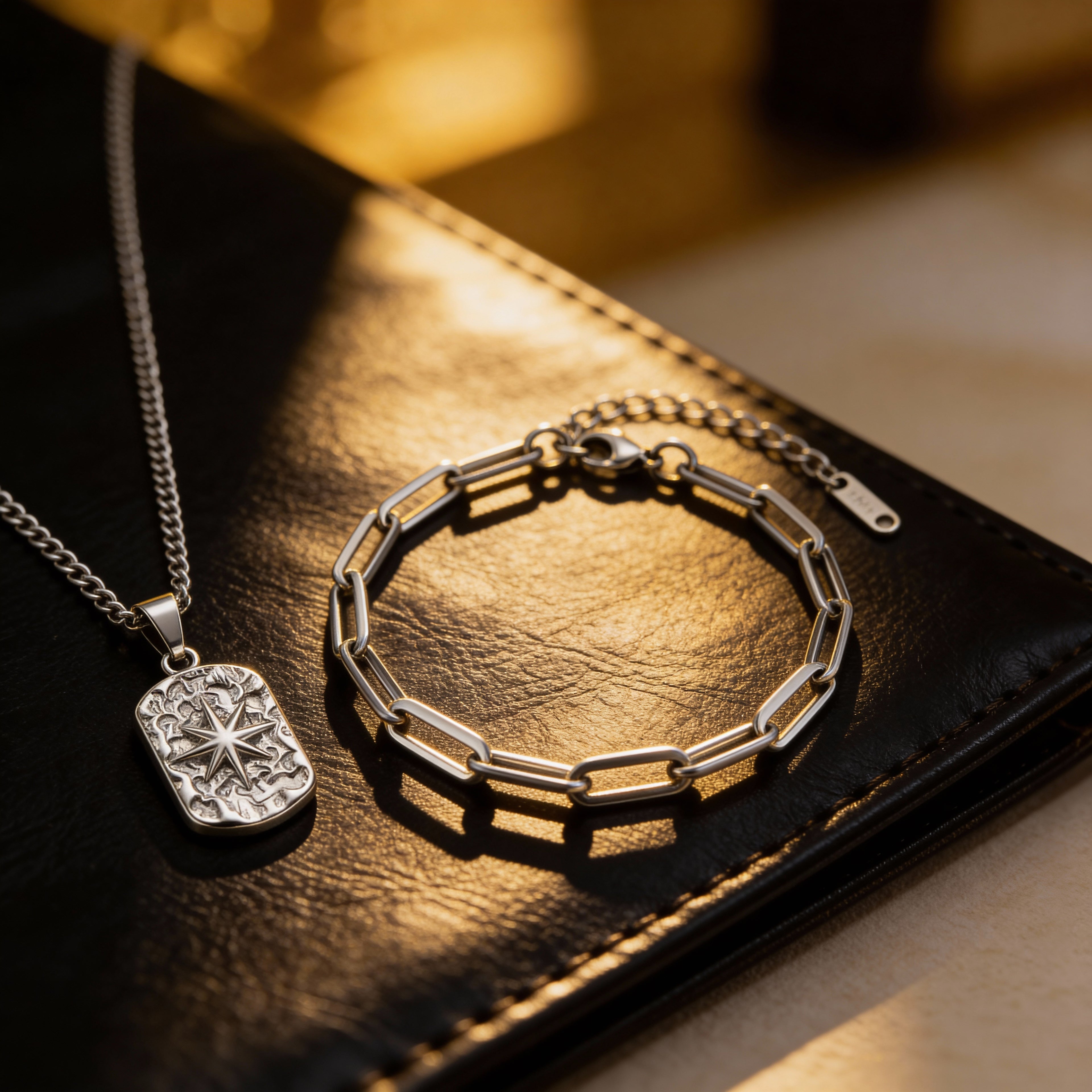 Set Luz | Polaris & Nexo · Joyería masculina con propósito