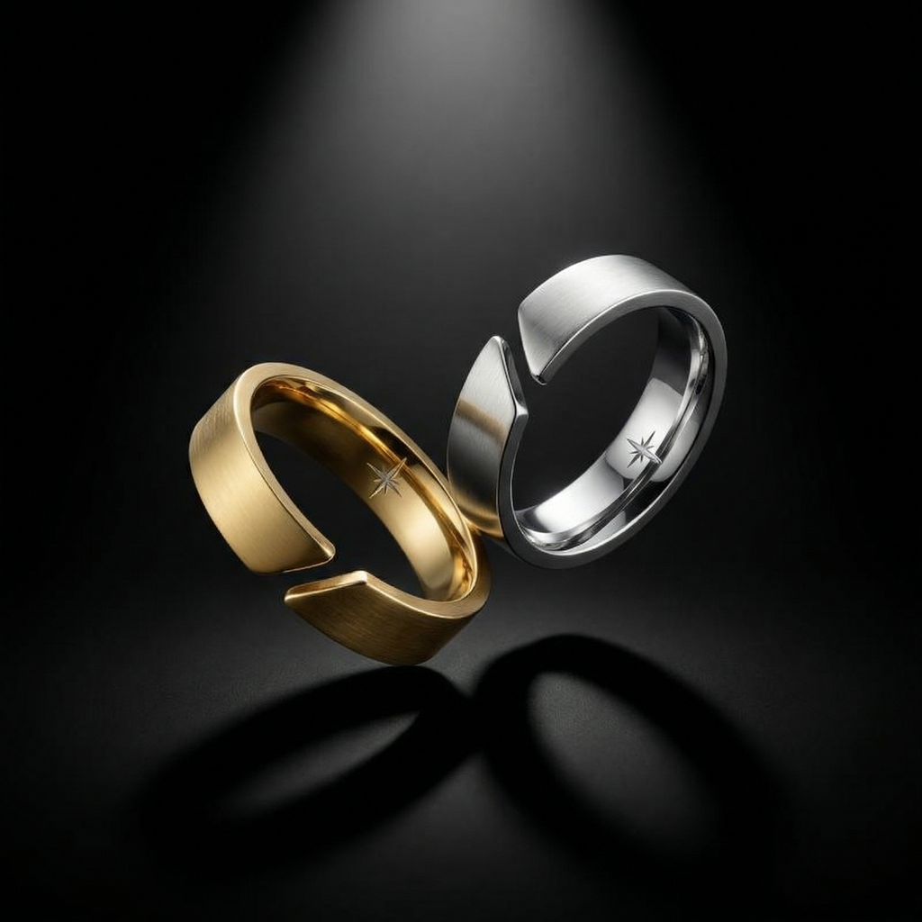 Aura | Anillo circular minimalista para hombre