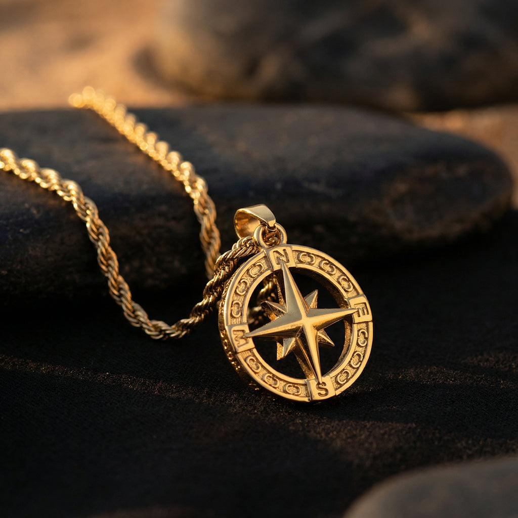 Estrella del Viajero | Colgante brújula