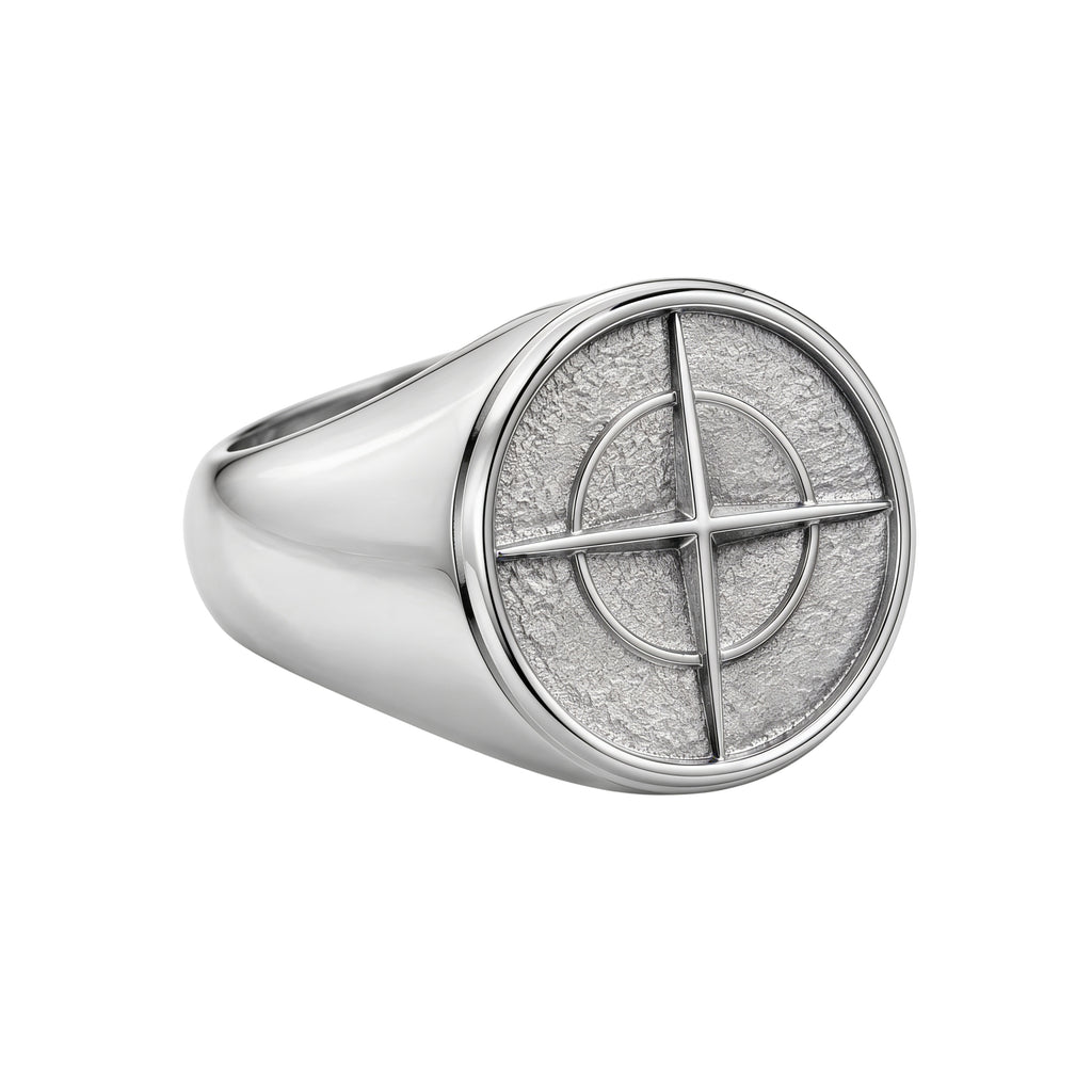 Axis | Anillo Sello Brújula para Hombre