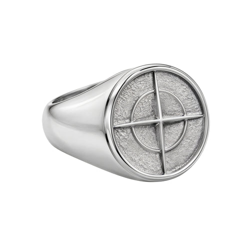 Axis | Anillo Sello Brújula para Hombre