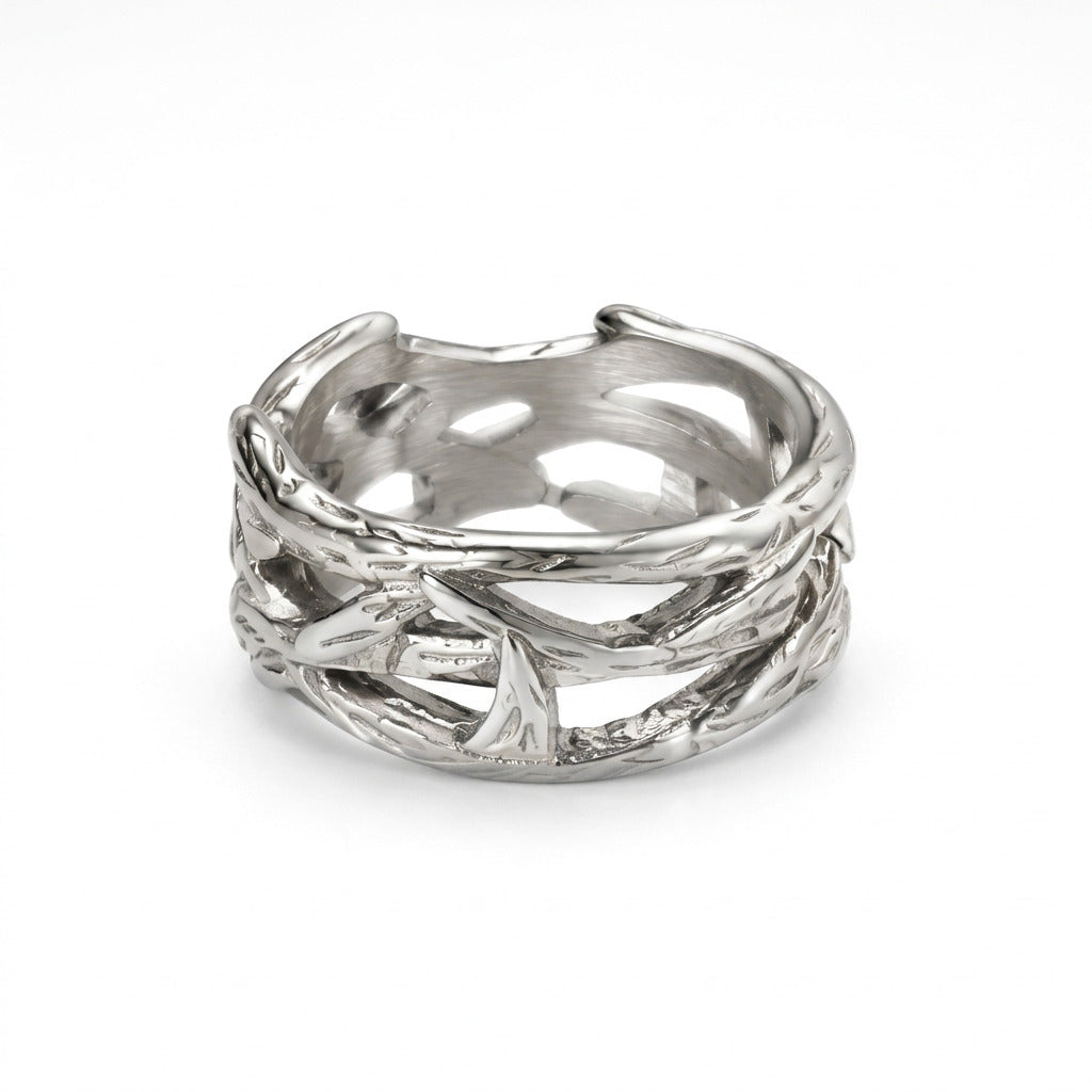 Corona Spinea | Anillo Sello Corona de Espinas para Hombre