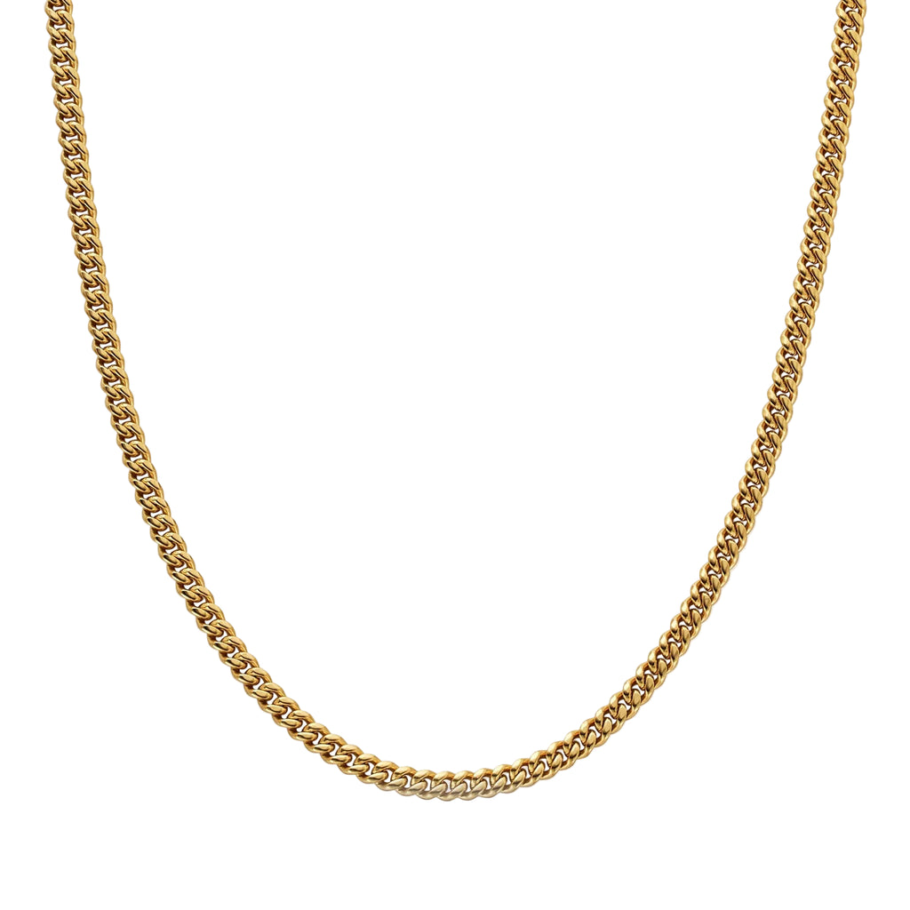 Cadena Cubana 4 mm para Hombre