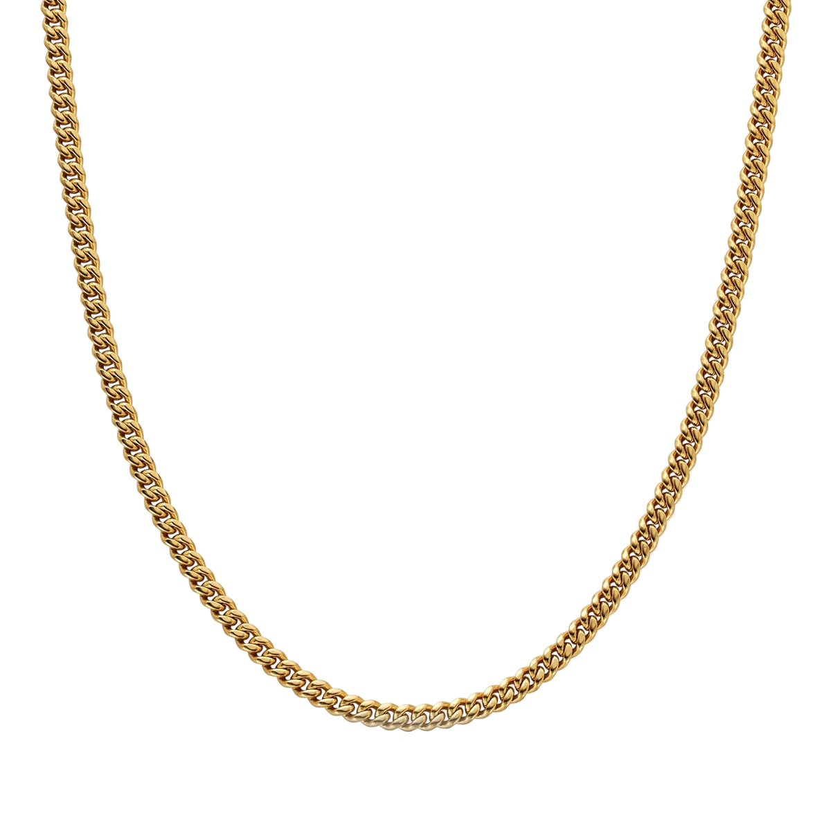 Cadena Cubana 4 mm para Hombre