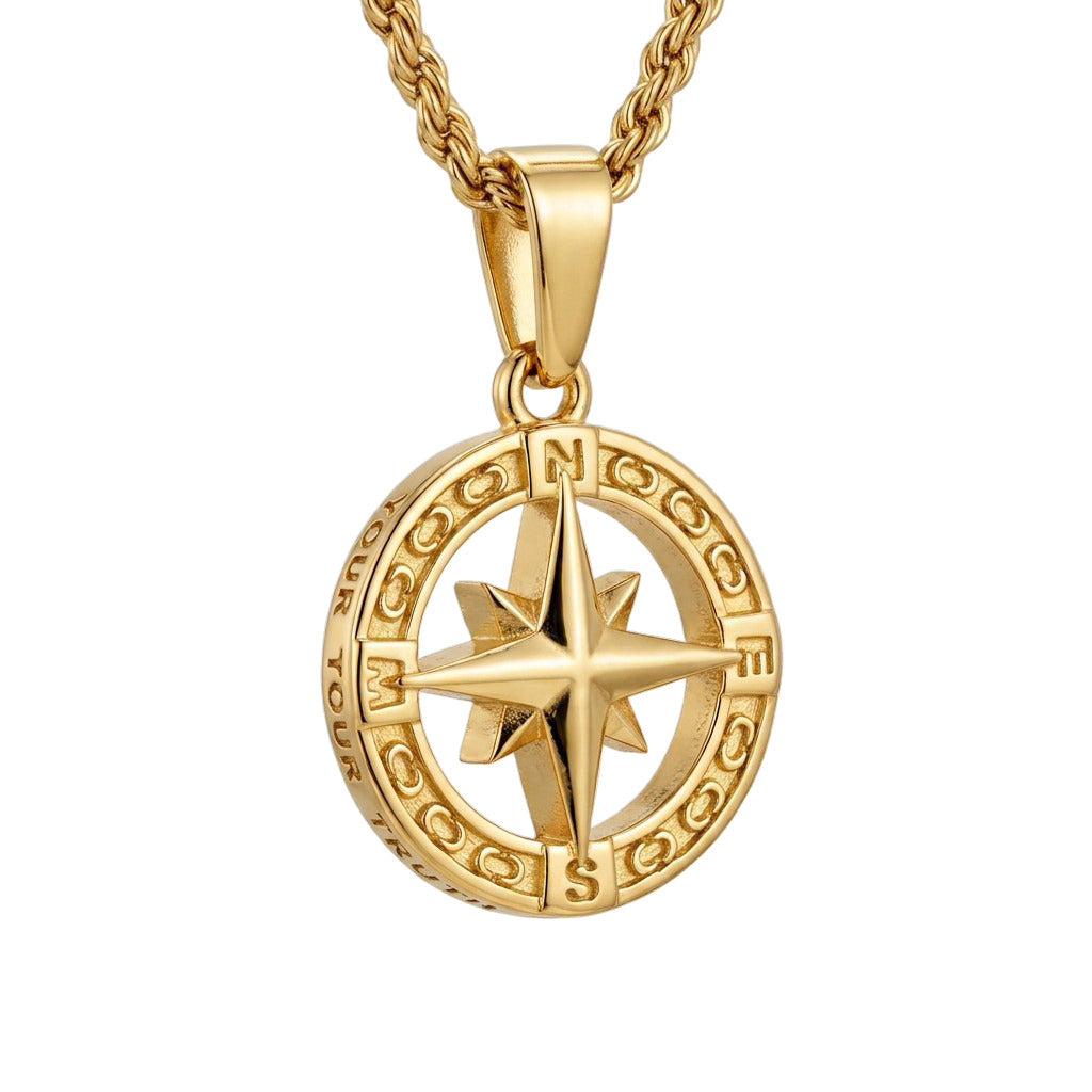 Estrella del Viajero | Colgante brújula